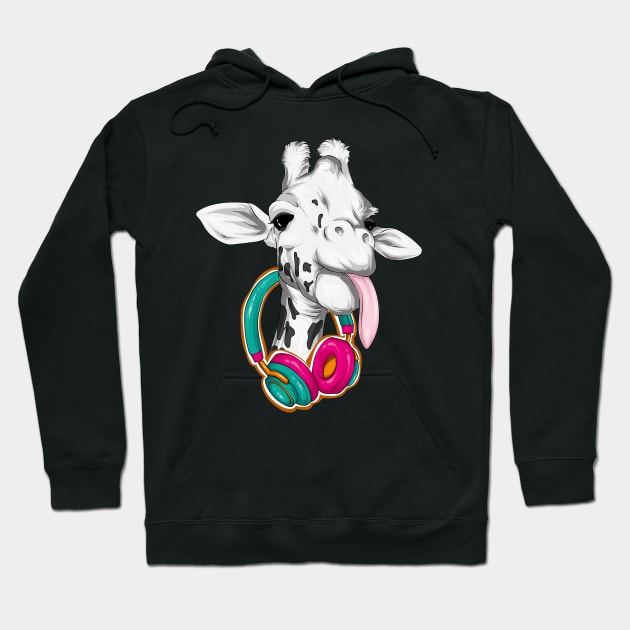 Cute Giraffe Hoodie by Cool Abstract Design